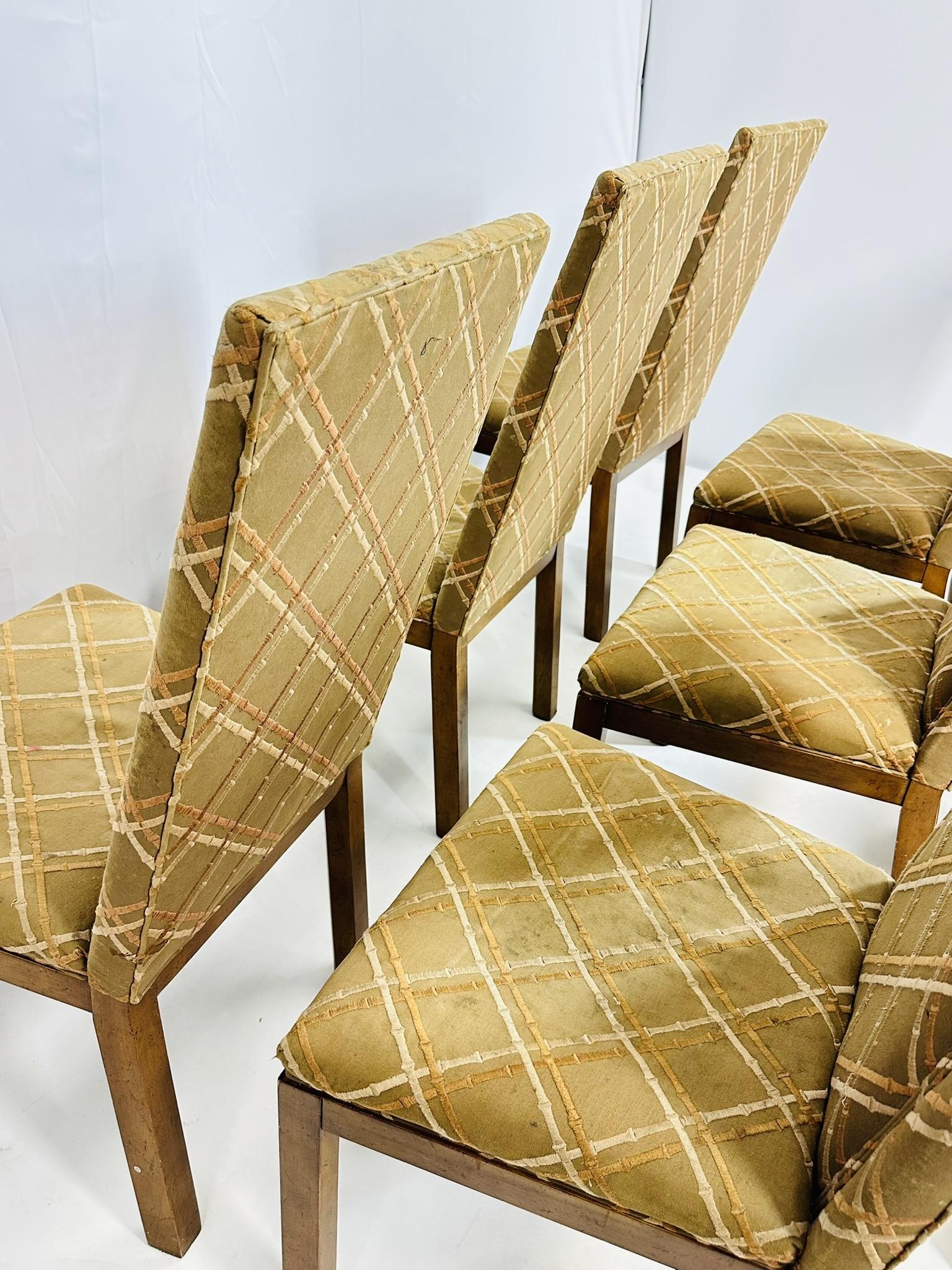 Ensemble de 8 chaises de salle à manger de Michael Taylor pour Baker, collection Far East, USA 195 en vente 6