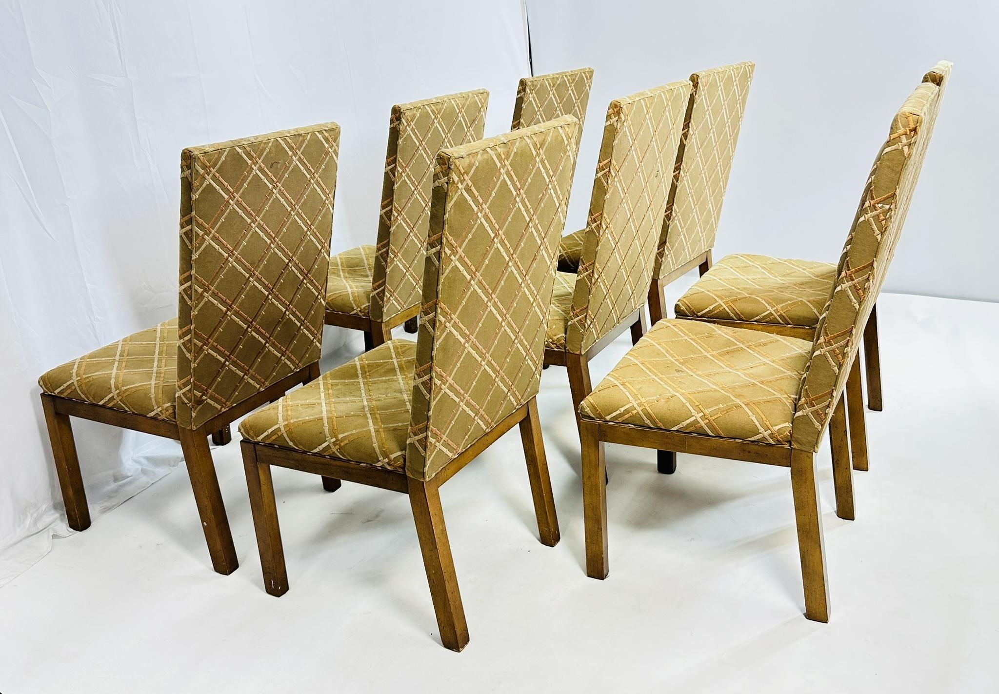 Ensemble de 8 chaises de salle à manger de Michael Taylor pour Baker, collection Far East, USA 195 en vente 1