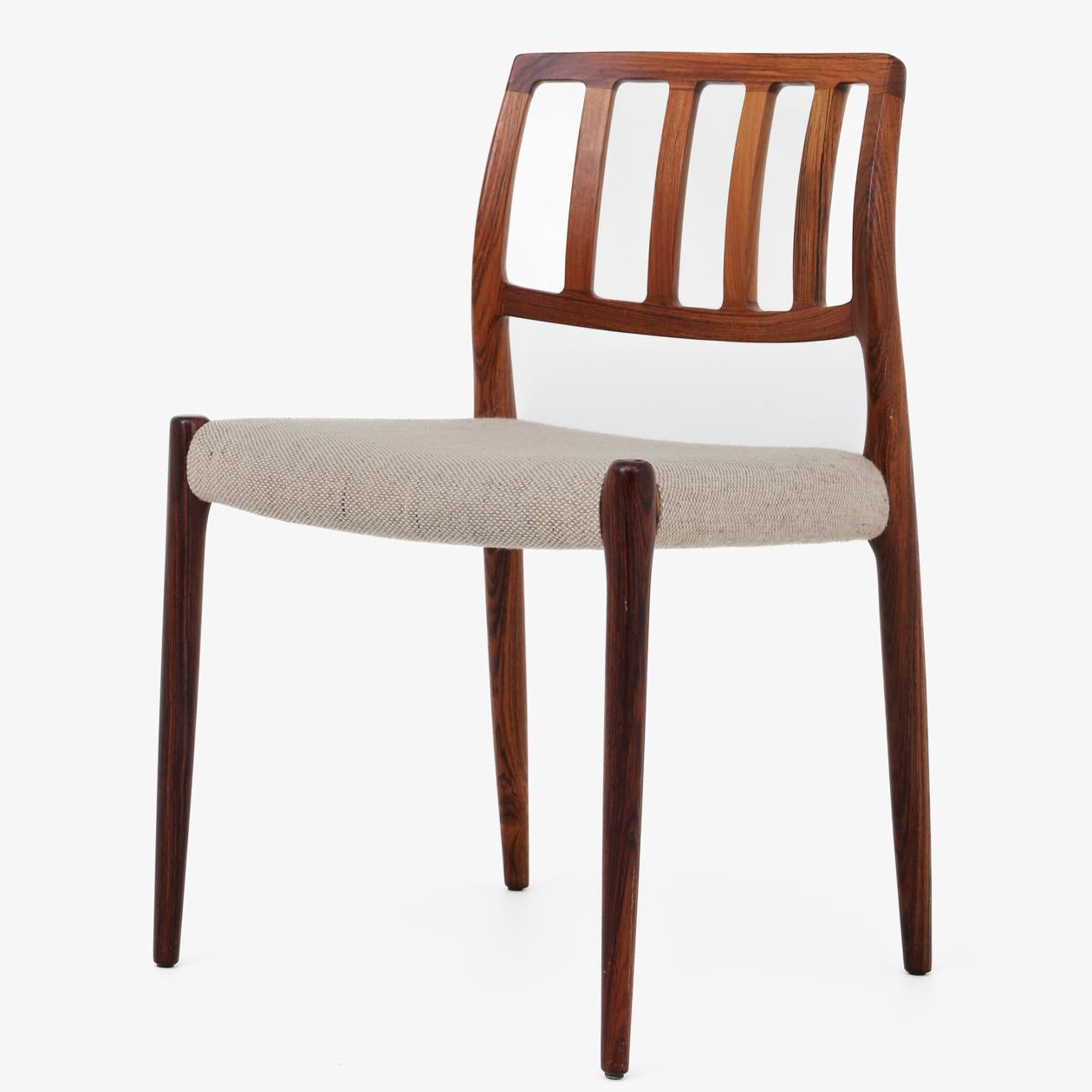 Scandinavian Modern Set of 8 Dining Chairs by Niels O. Møller