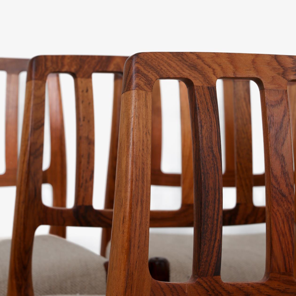 Set of 8 Dining Chairs by Niels O. Møller 1