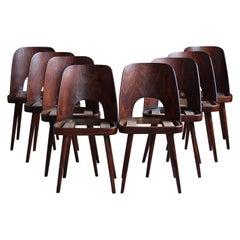 Set di 8 sedie da pranzo di Oswald Haerdtl, rivestimento personalizzabile Kvadrat