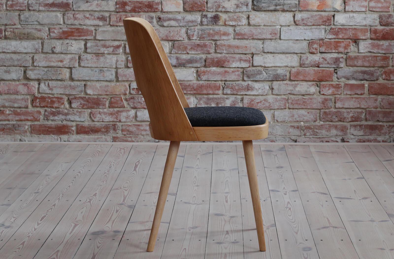 Set of 8 Dining Chairs by Oswald Haerdtl, Reupholstered, Mid Century Modern 3