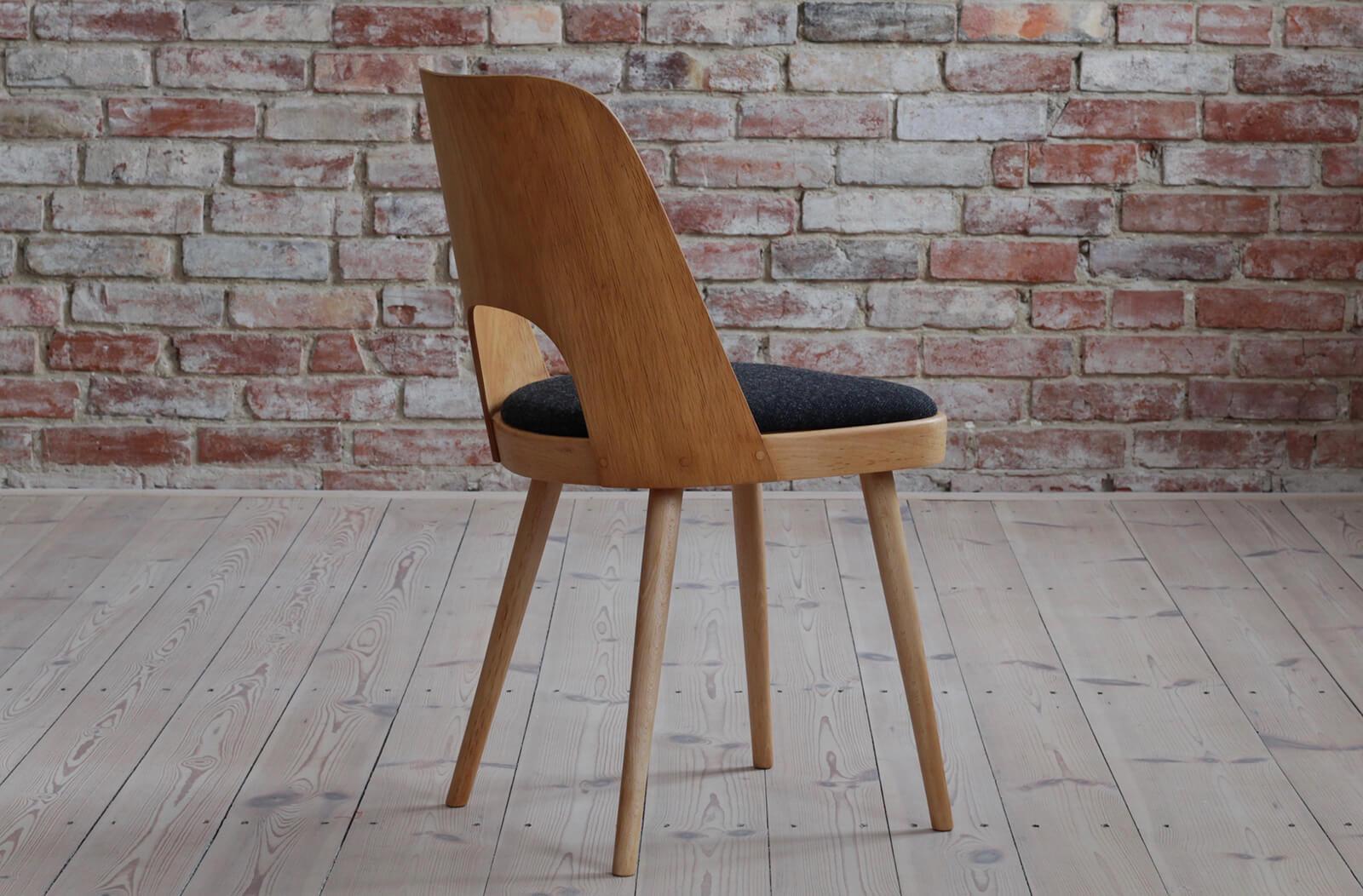 Set of 8 Dining Chairs by Oswald Haerdtl, Reupholstered, Mid Century Modern 4