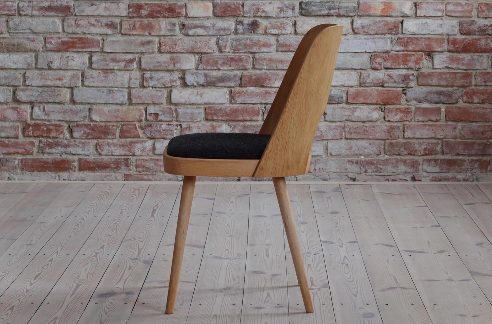 Set of 8 Dining Chairs by Oswald Haerdtl, Reupholstered, Mid Century Modern 7