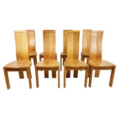 Set of 8 Dining Chairs by Rob & Dries Van Den Berghe, 1980s