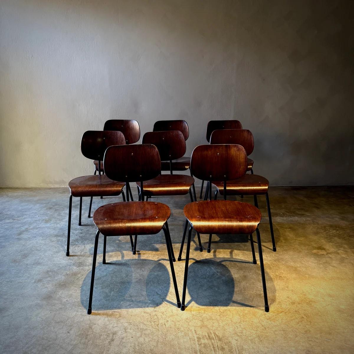 Set di 8 sedie da pranzo in vendita 3