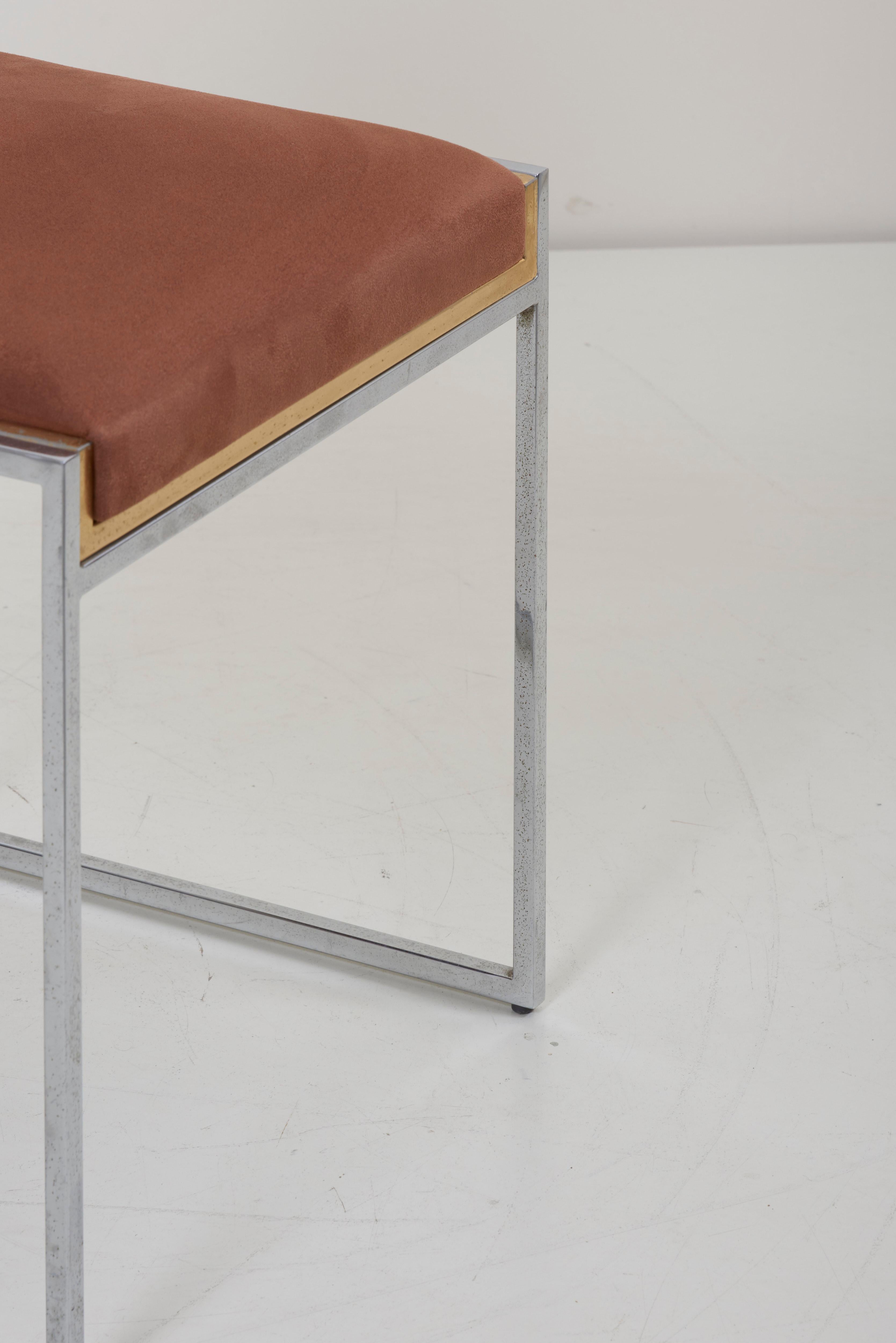 Set of 8 Dining Chairs in Brass or Gold by Willy Rizzo 3