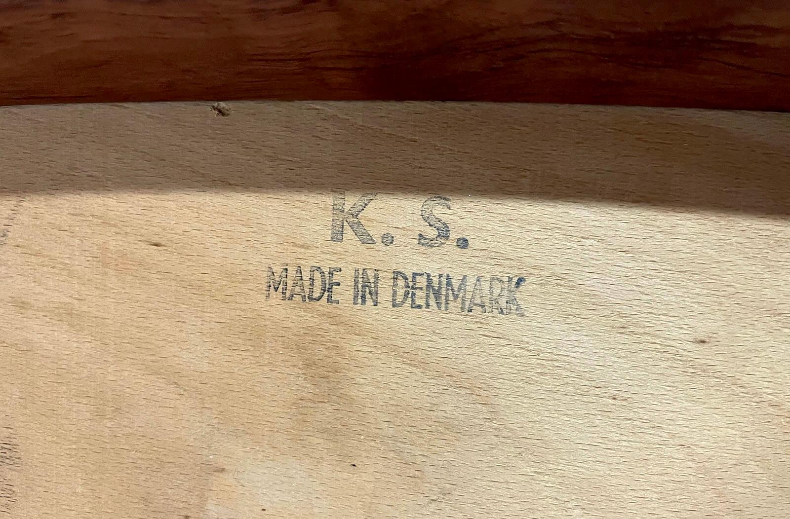 Set di 8 sedie da pranzo in stile Kai Kristiansen, anni '60, Korup, completamente restaurate in vendita 10