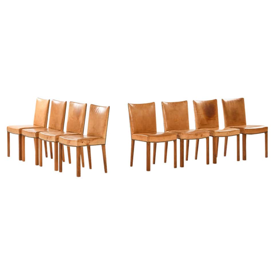 Leather Dining Room Chairs - 2,920 For Sale at 1stDibs | genuine ...
