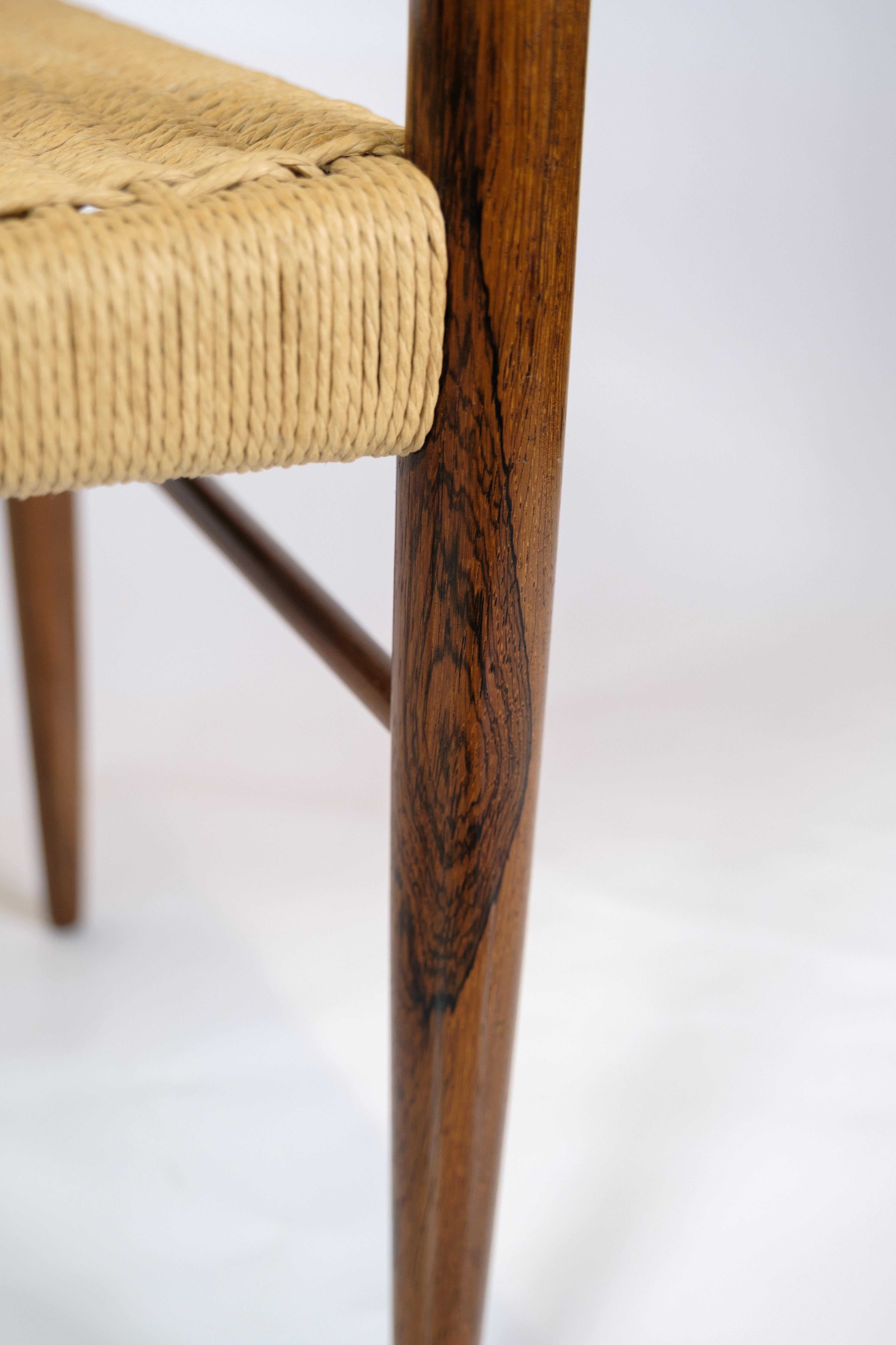 Set Of 8 Dining Chairs Made In Rosewood By Henry W. Klein From 1960s For Sale 4