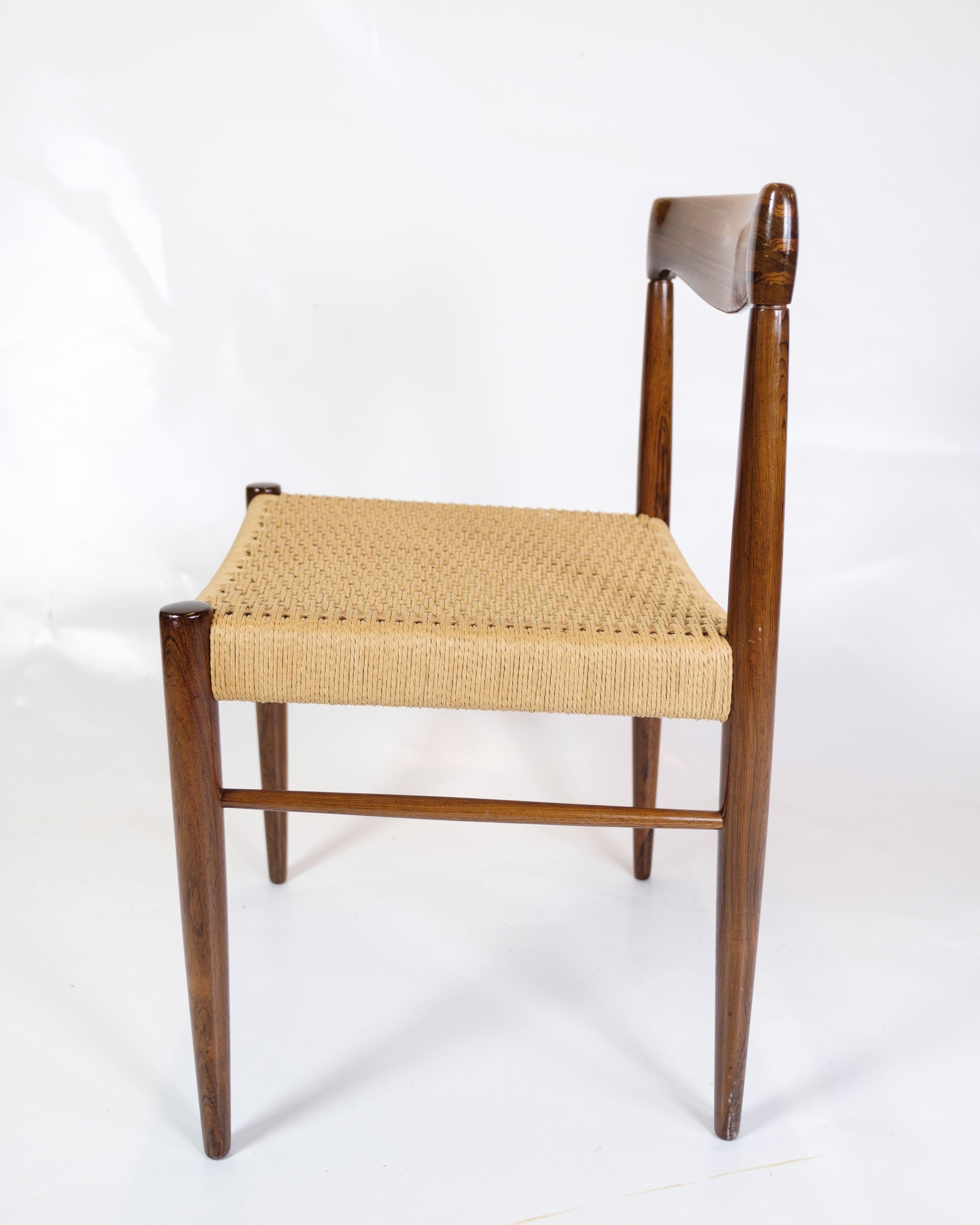 Set Of 8 Dining Chairs Made In Rosewood By Henry W. Klein From 1960s For Sale 2