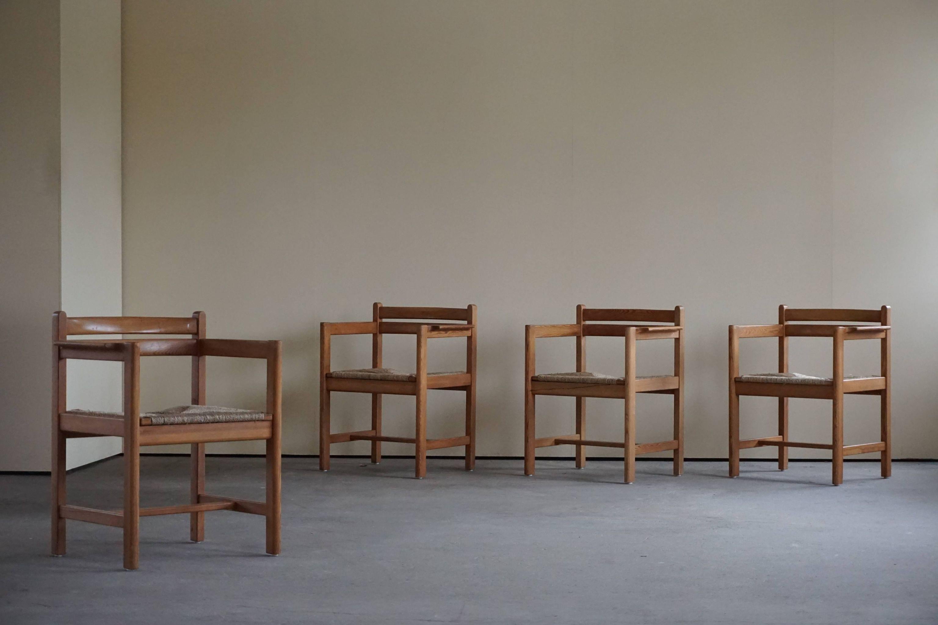 Scandinavian Modern Set of 8 Dining Chairs, Model 