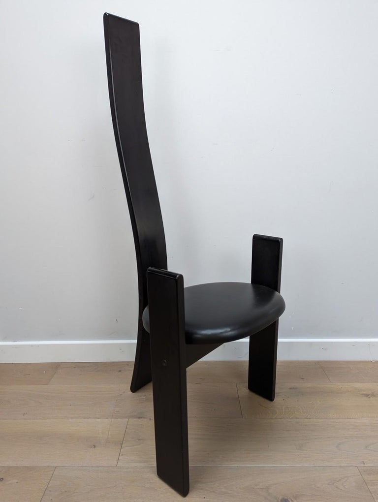 Set of 8 Dining Chairs Model 'Golem' Designed by Vico Magistretti for