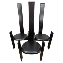 Set of 8 dining chairs model 'Golem' designed by Vico Magistretti for Poggi