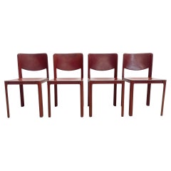 Set of 8 Dining Chairs Model ''Sistina Saddle'' by Tito Agnoli for Matteo Grassi