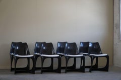 Set of 8 Dining Chairs, Reupholstered in White Bouclé, Steen Østergaard, 1960s