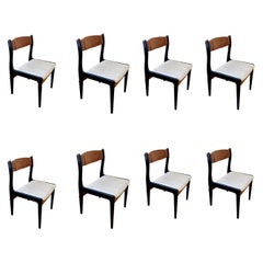 Set of 8 Dining Danish Modern Mid Century Chairs