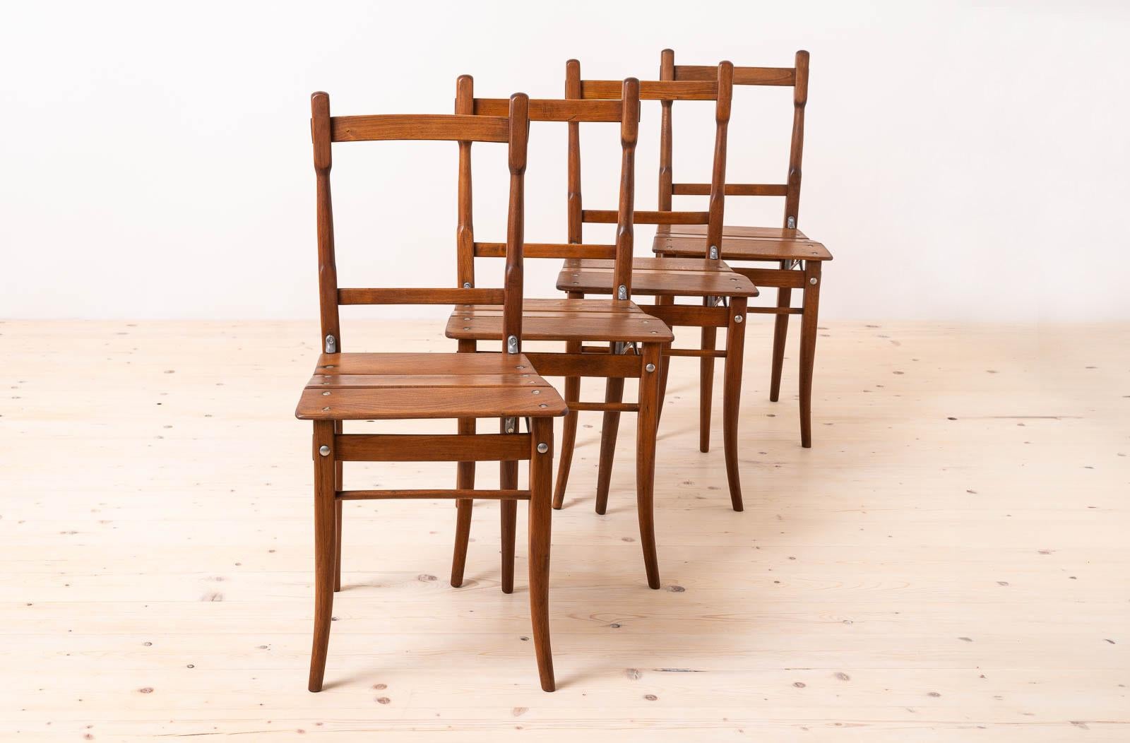 Juego de 8 sillas de comedor o mesón, Valentin Jadrníček, Principios del siglo XX Rústico en venta