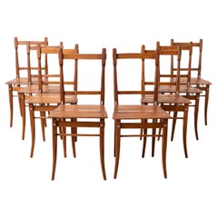 Set di 8 sedie da pranzo o da locanda, A. Valentin Jadrníček, inizio XX secolo