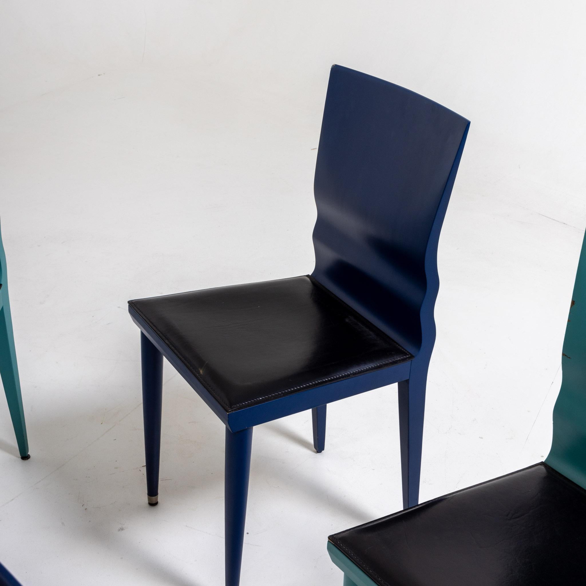 Late 20th Century Set of 8 'Diva' Chairs by William Sawaya, Sawaya & Moroni, Italy 1987