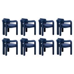 Set of 8 Double Arch Dining Chair, Velvet, InsidherLand by Joana Santos Barbosa