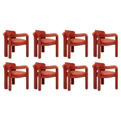 Set of 8 Double Arch Dining Chair, Velvet, InsidherLand by Joana Santos Barbosa