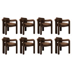 Set of 8 Double Arch Dining Chair, Velvet, InsidherLand by Joana Santos Barbosa