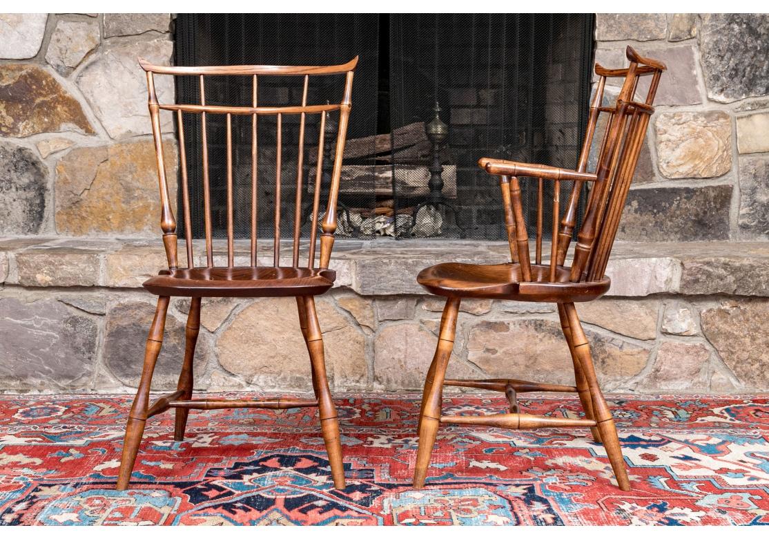 Set Of 8 D.R. Dimes Bird Cage Windsor Chairs  For Sale 6