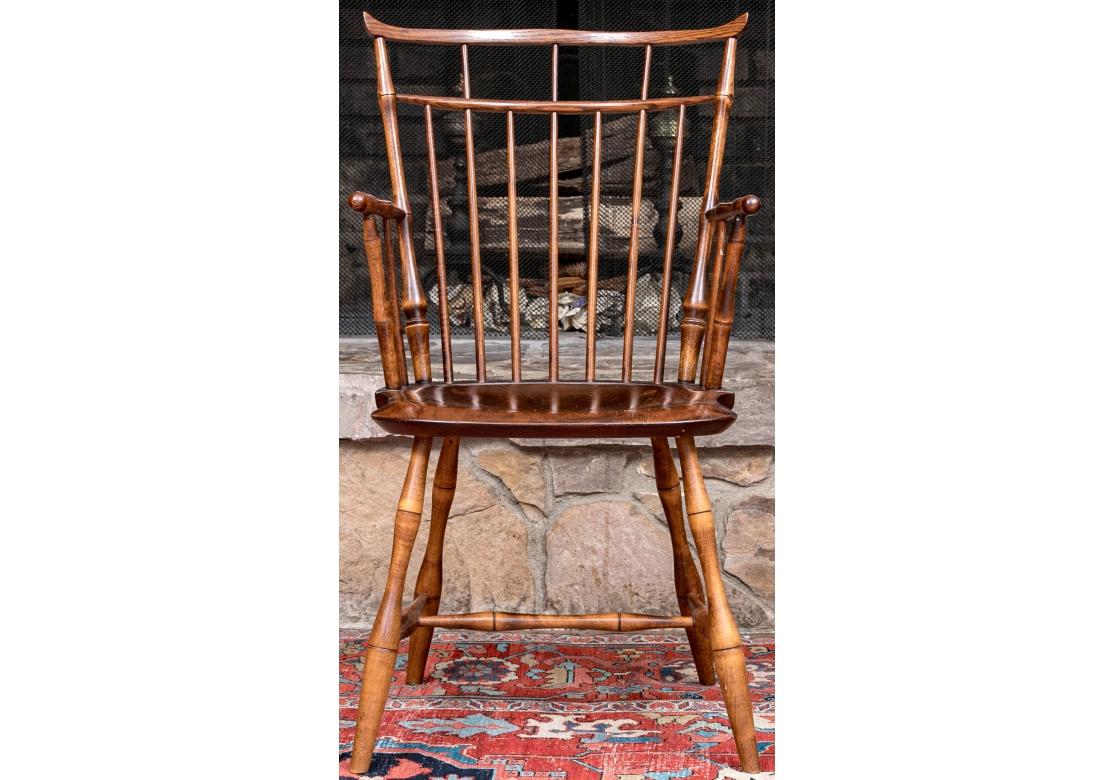 Set Of 8 D.R. Dimes Bird Cage Windsor Chairs  For Sale 9