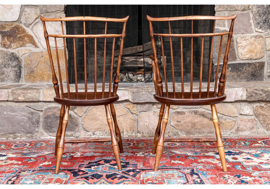 Set Of 8 D.R. Dimes Bird Cage Windsor Chairs  For Sale 13