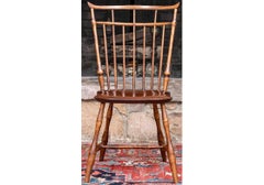 Set Of 8 D.R. Dimes Bird Cage Windsor Chairs