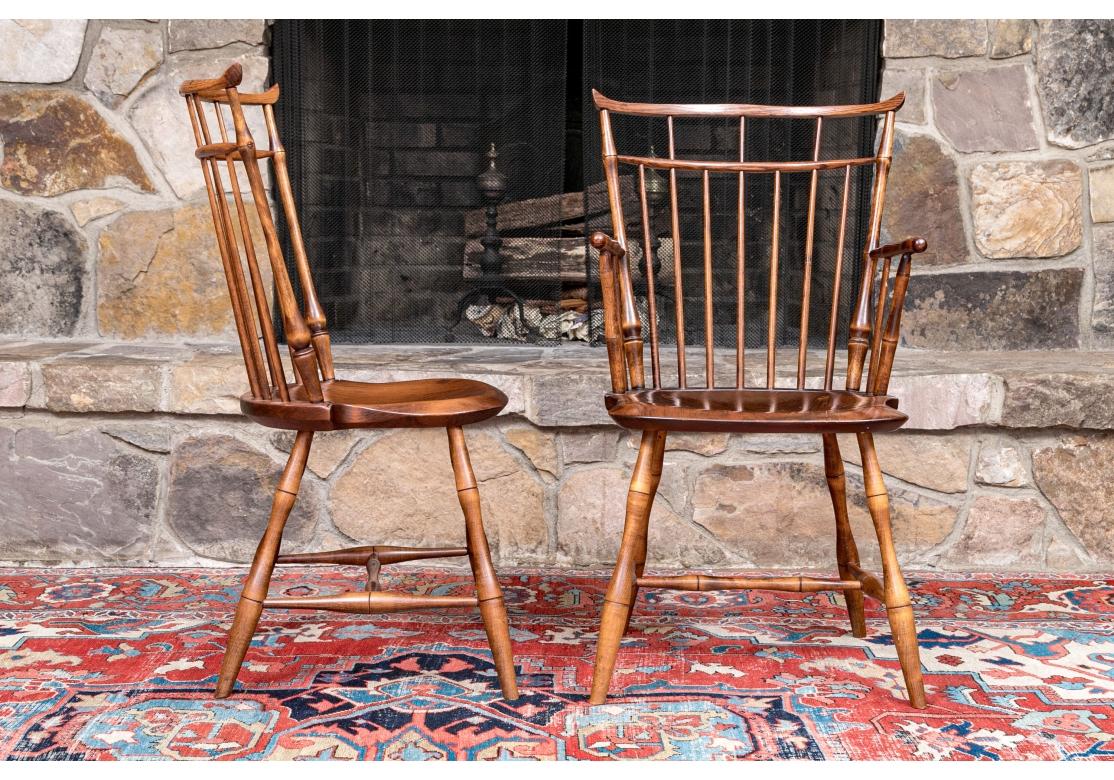 Set Of 8 D.R. Dimes Bird Cage Windsor Chairs  For Sale 14