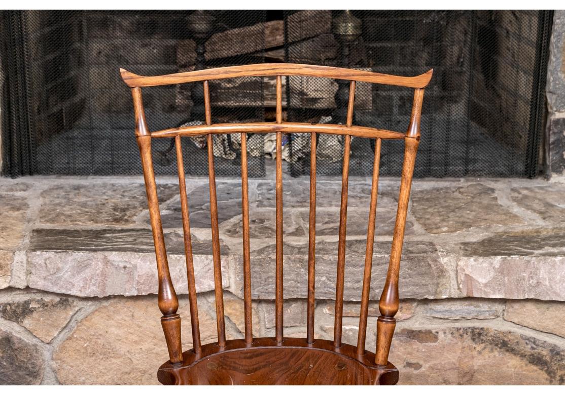 Rustic Set Of 8 D.R. Dimes Bird Cage Windsor Chairs  For Sale
