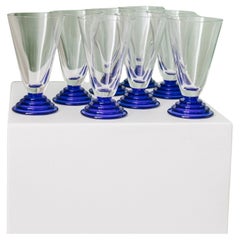 Set of 8 Drinking Glasses, 1980s