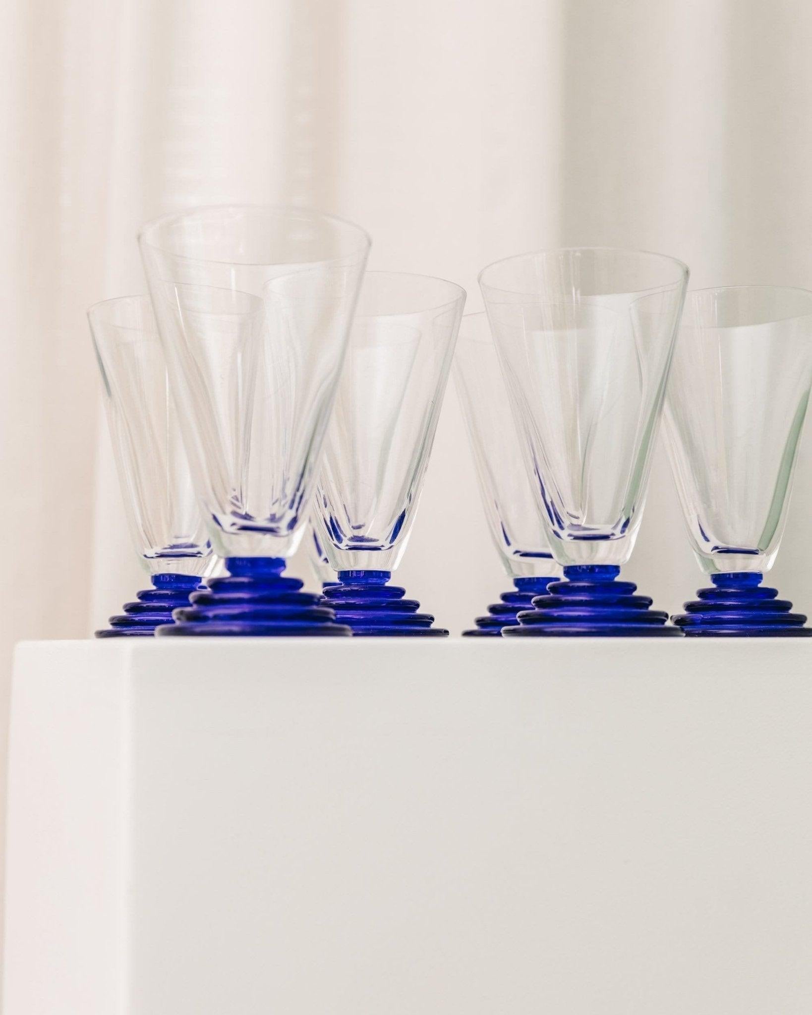 Juego de 8 vasos para beber, años 80 Posmoderno en venta