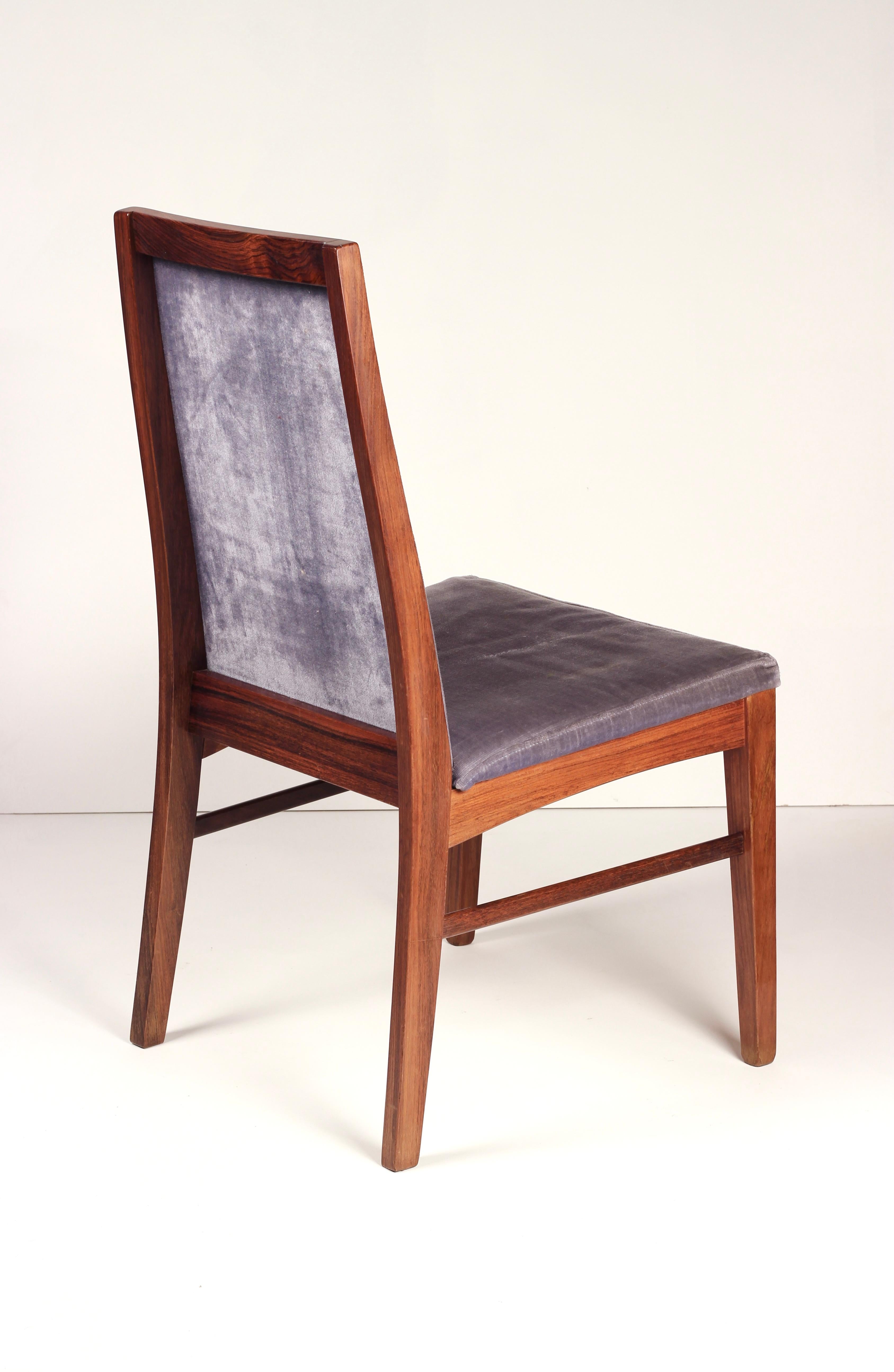 Set of 8 Dyrlund Rosewood Dining Chairs with 2 Carvers - Mid-Century Modern 5