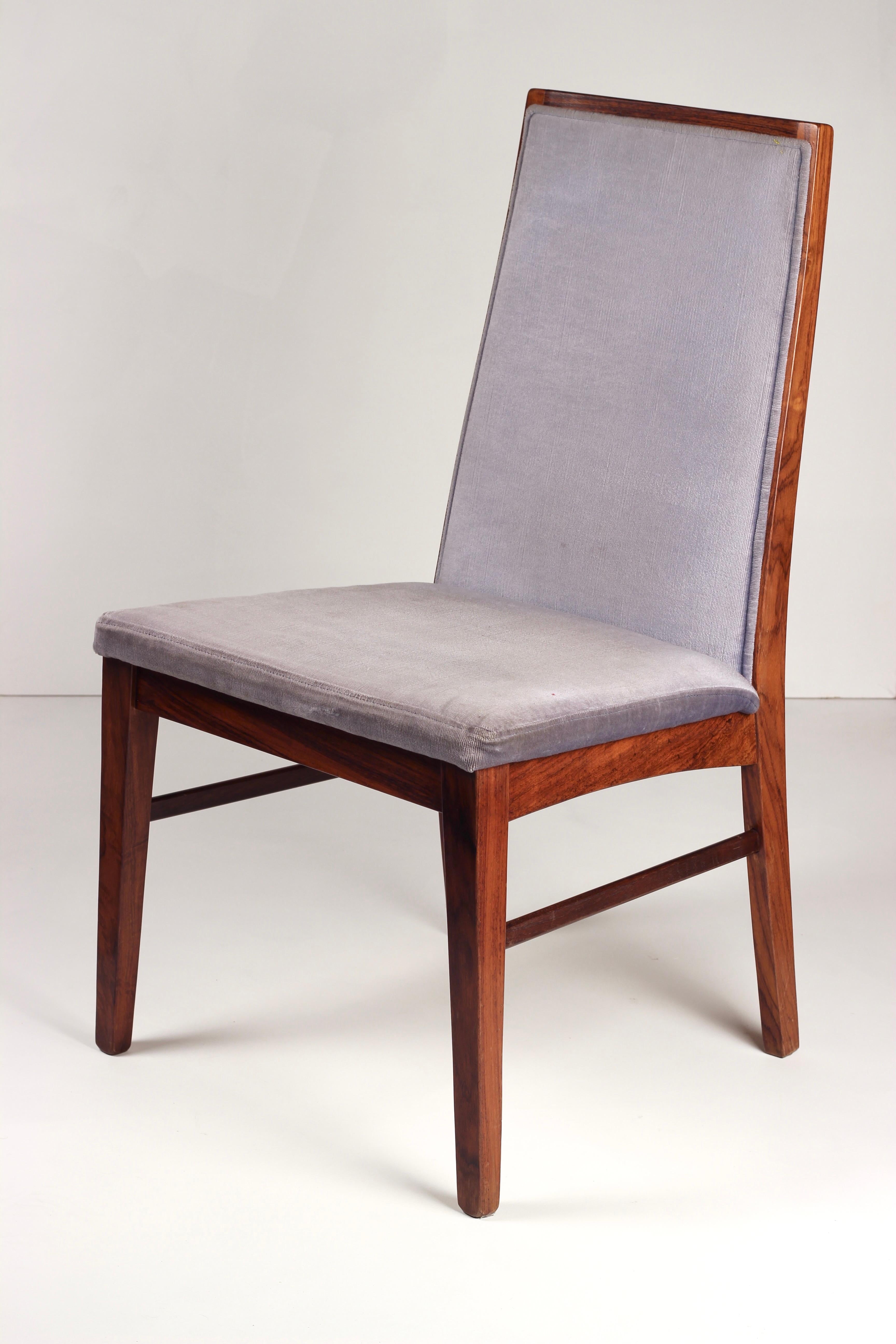 Set of 8 Dyrlund Rosewood Dining Chairs with 2 Carvers - Mid-Century Modern 13