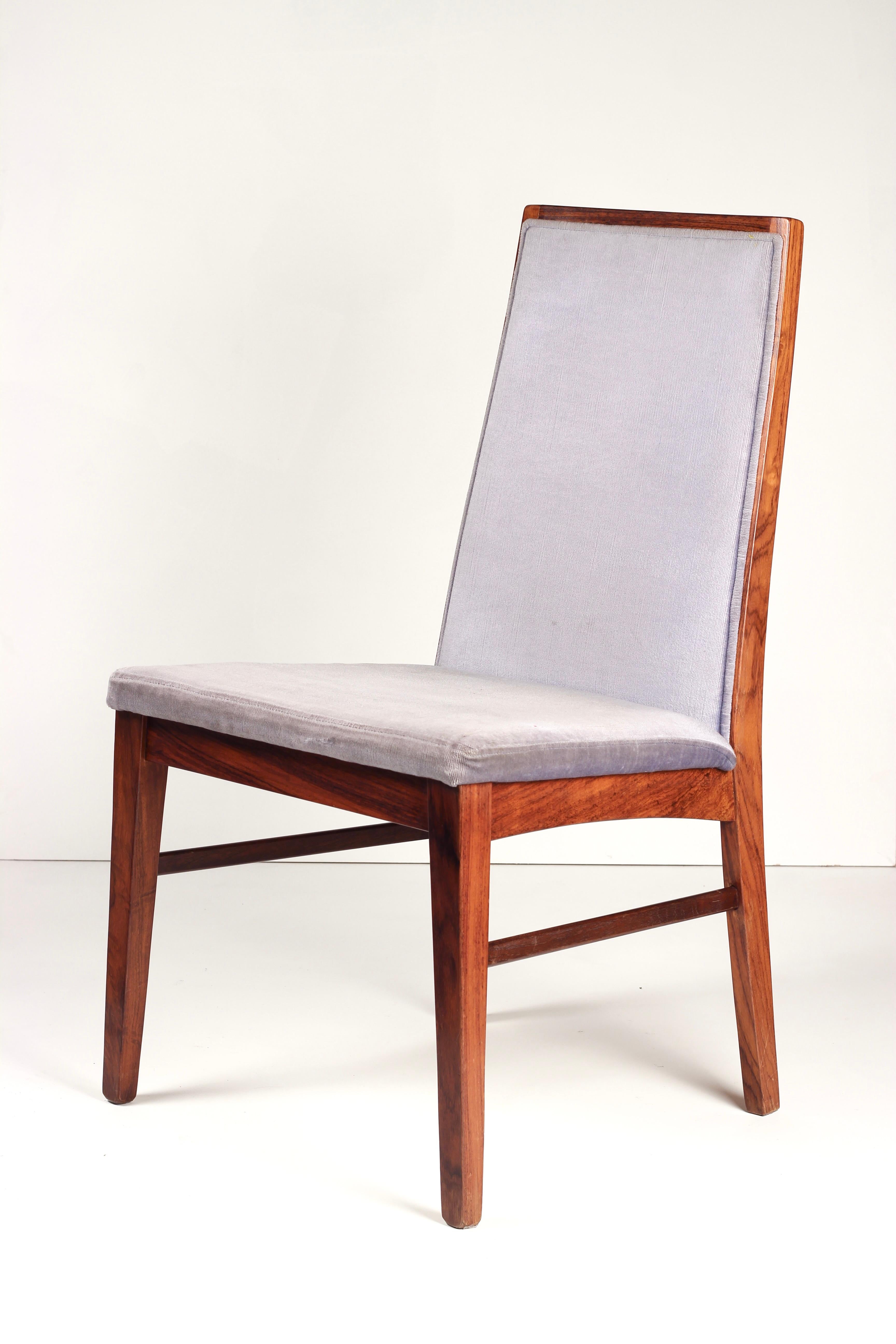 Set of 8 Dyrlund Rosewood Dining Chairs with 2 Carvers - Mid-Century Modern 1