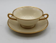 Set of 8 Early 20th Century Tiffany & Co Boullion Cups And Saucers