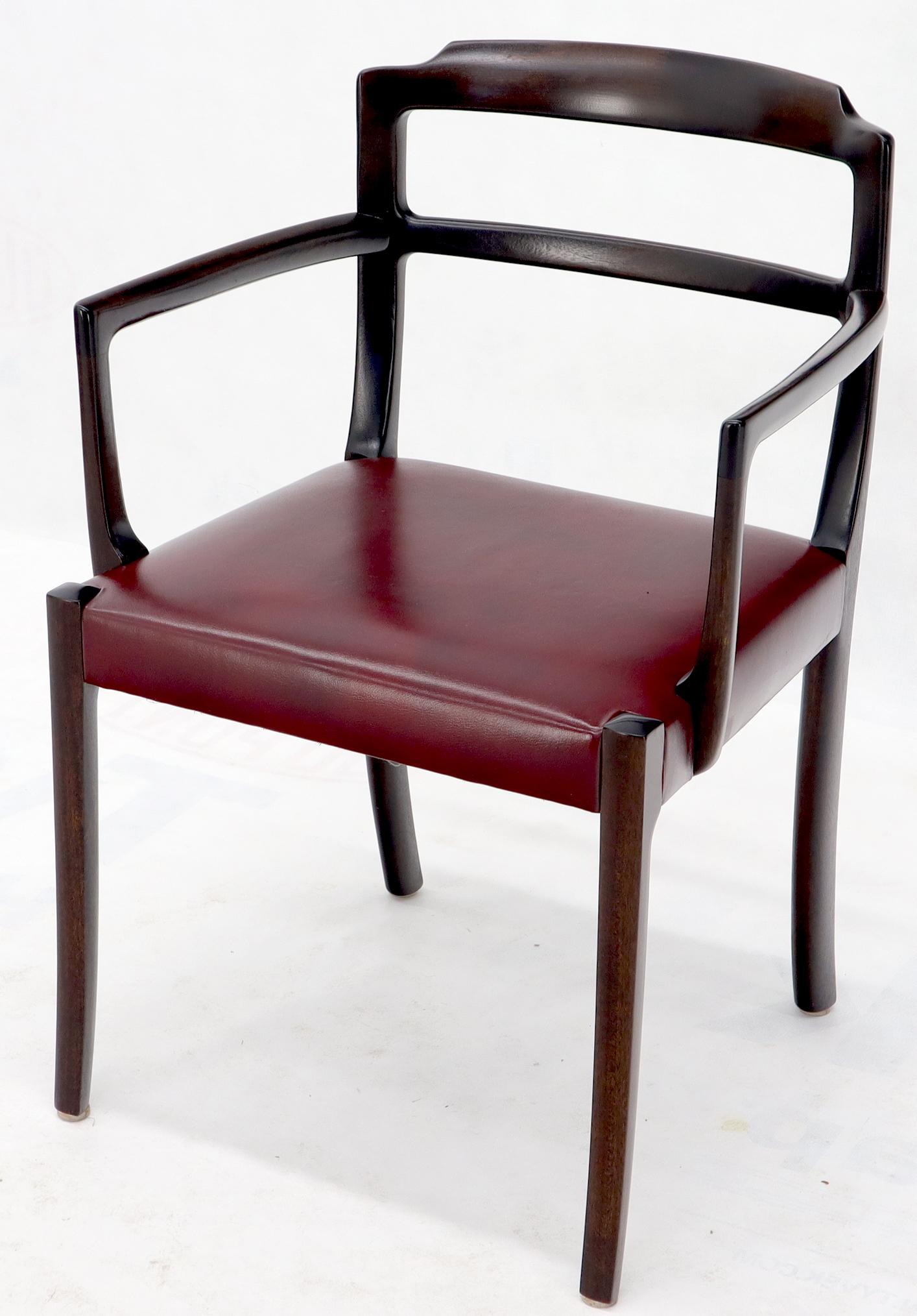 Set of 8 Eight Rosewood Danish Mid-Century Modern Dining Chairs with Arms 4