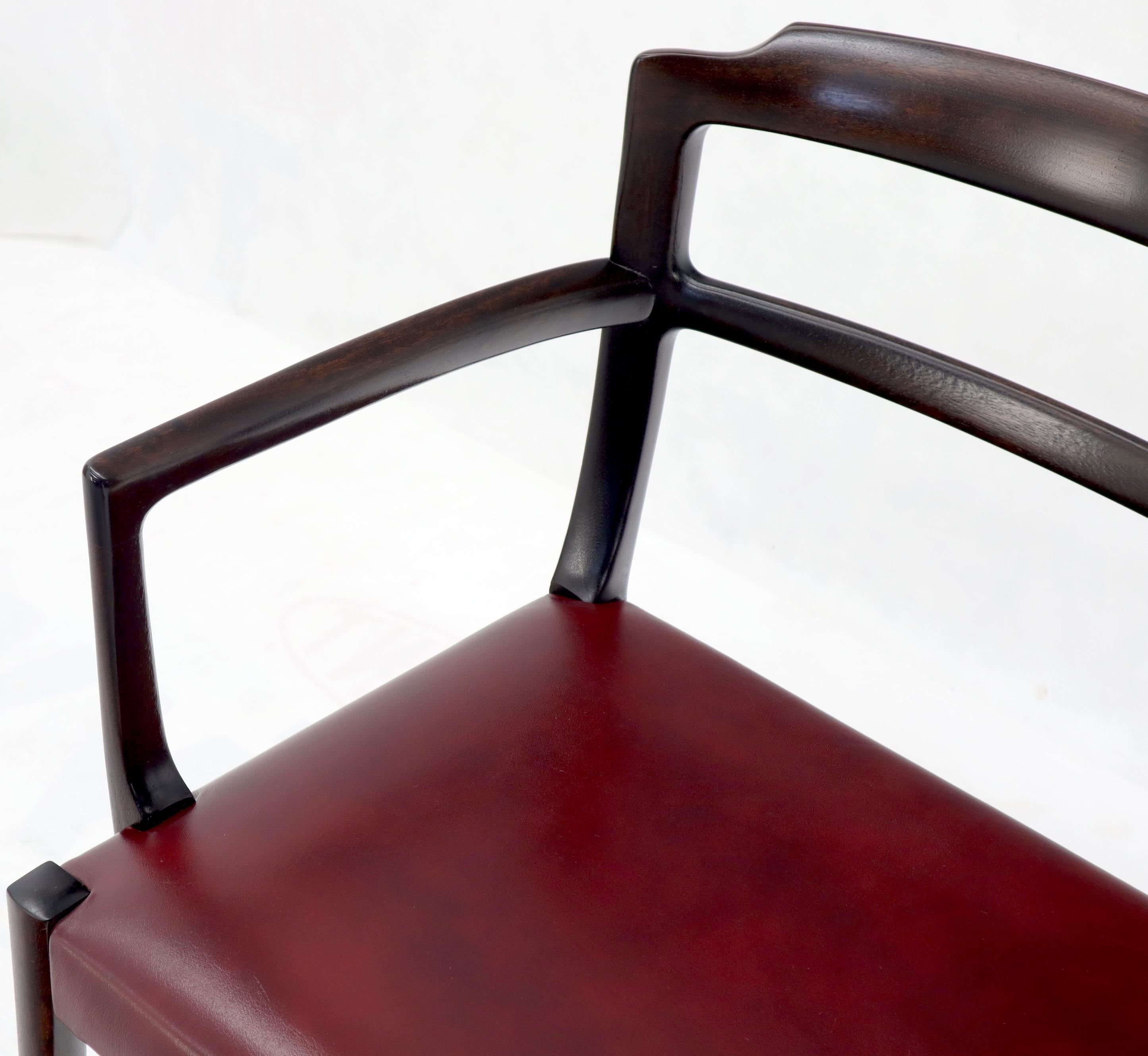 Set of 8 Eight Rosewood Danish Mid-Century Modern Dining Chairs with Arms 7