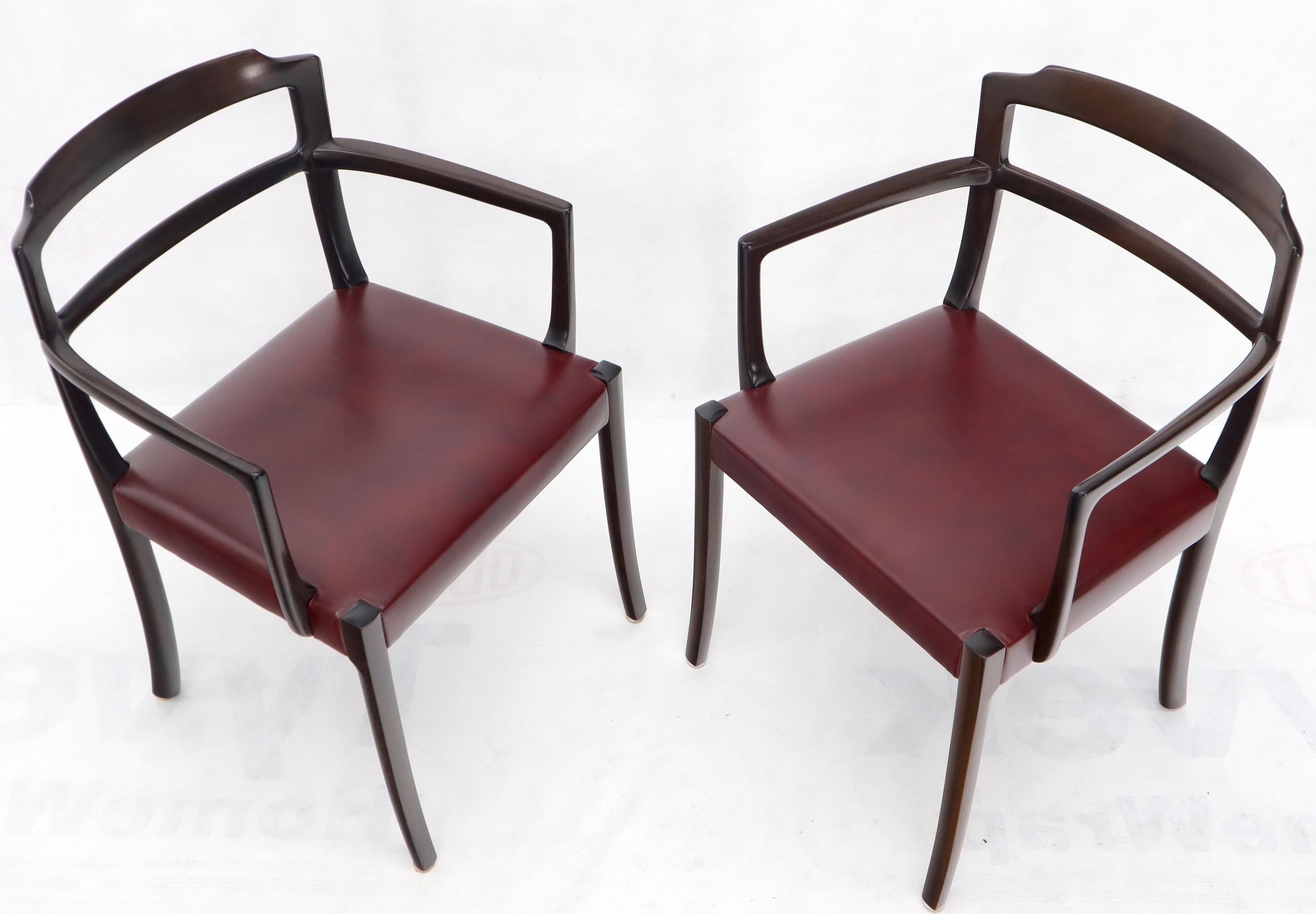 Set of 8 Eight Rosewood Danish Mid-Century Modern Dining Chairs with Arms 1