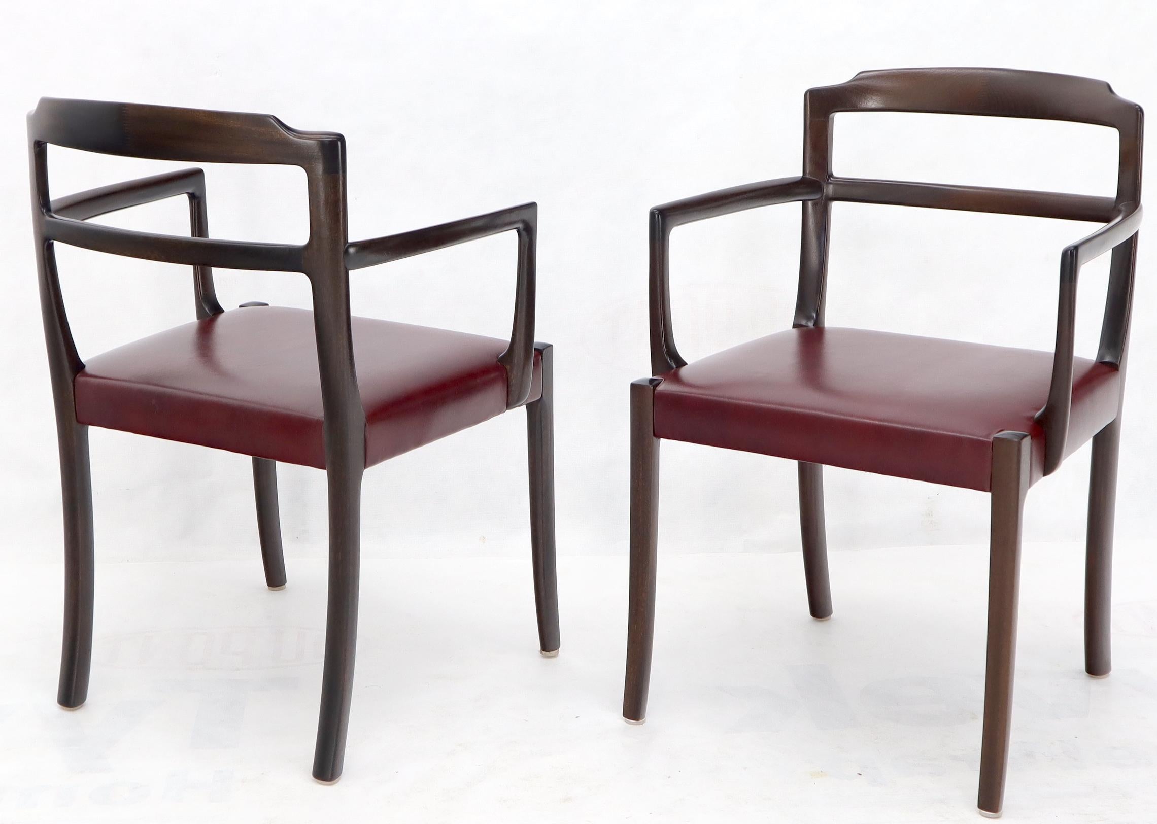 Set of 8 Eight Rosewood Danish Mid-Century Modern Dining Chairs with Arms 2