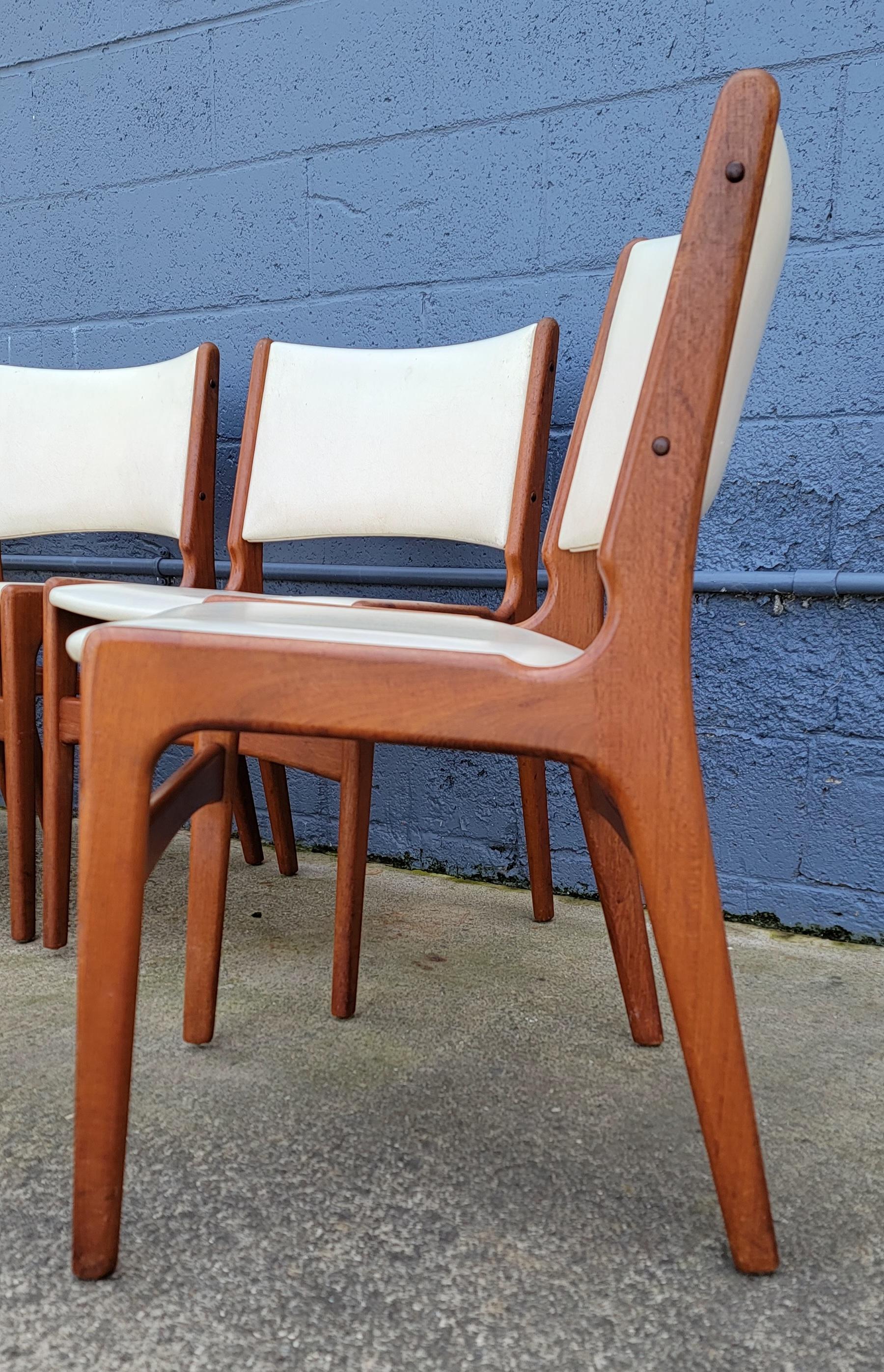 Set of 8 Erik Buch Teak Danish Modern Dining Chairs 2