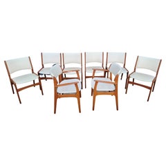 Set of 8 Erik Buch Teak Danish Modern Dining Chairs