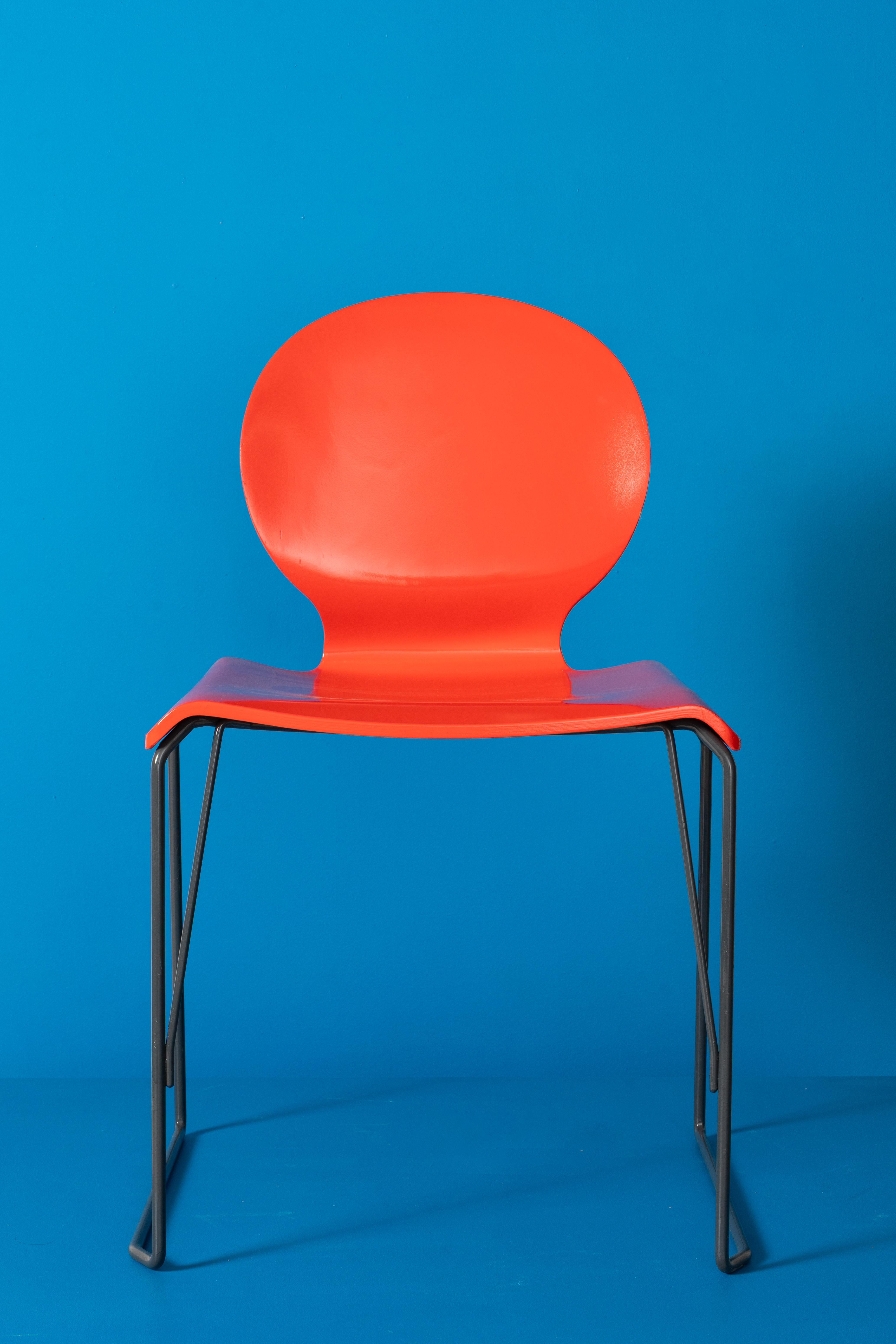 Set of 8 Filo Chair by Afra and Tobia Scarpa in vendita 4