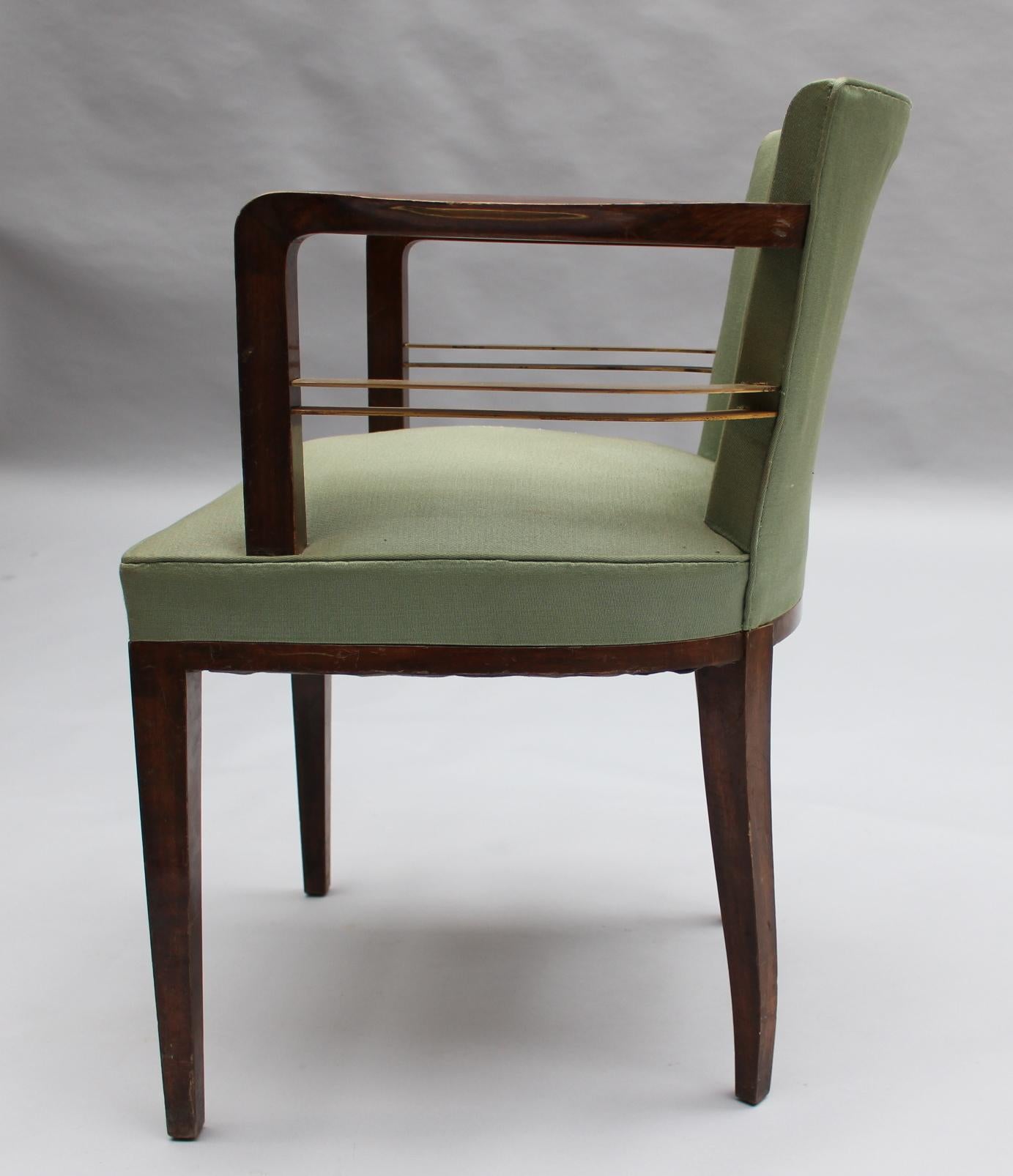 Set of 8 Fine French 1930s Armchairs by Jean Pascaud 4