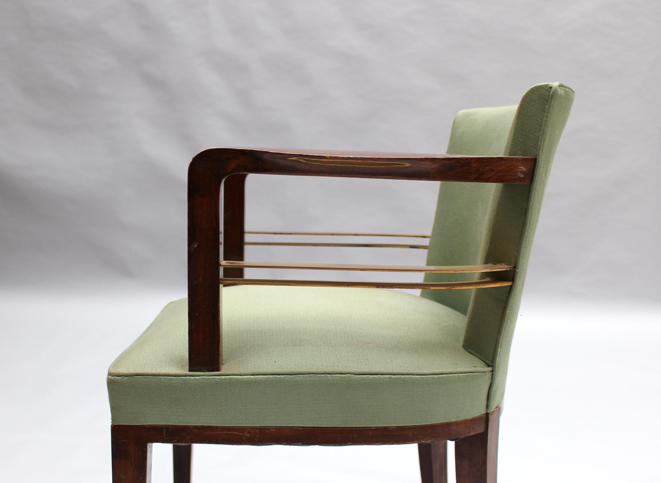 Set of 8 Fine French 1930s Armchairs by Jean Pascaud 5