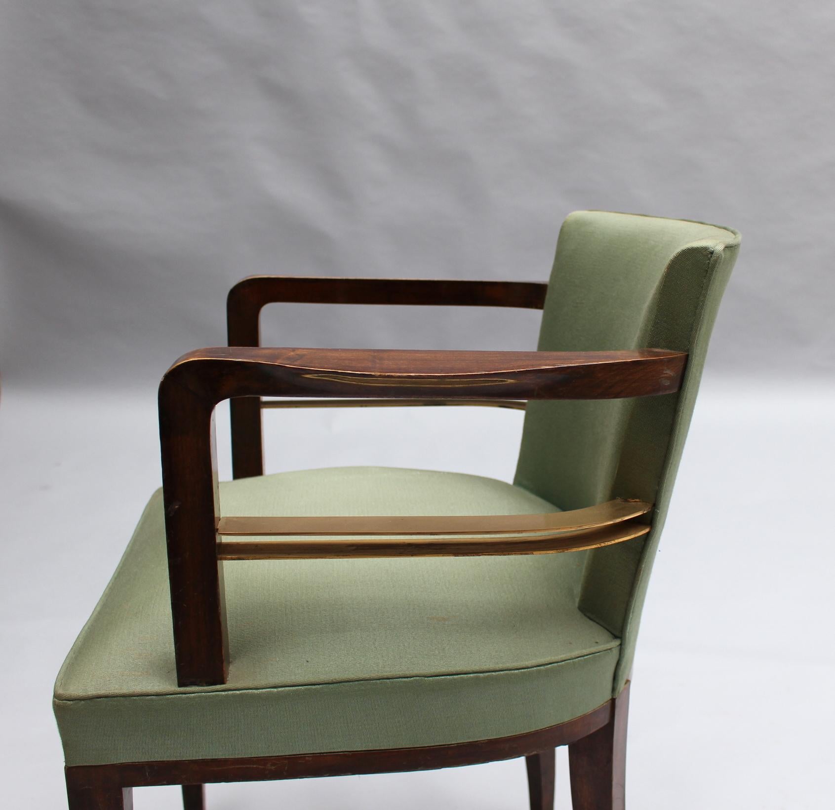 Set of 8 Fine French 1930s Armchairs by Jean Pascaud 6