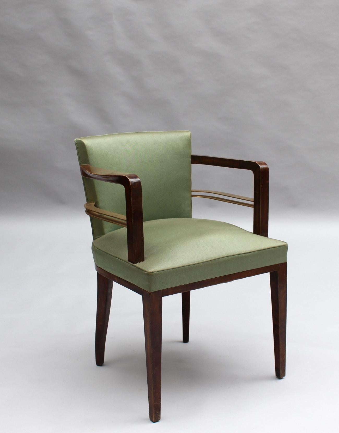Set of 8 Fine French 1930s Armchairs by Jean Pascaud In Good Condition In Long Island City, NY